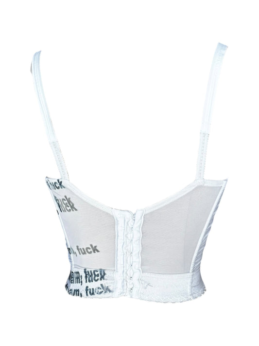 White, Hope, Dream, Fuck Corset - S
