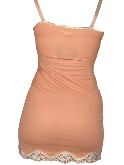I Wish I Was Real Peach Slip Dress - S/M