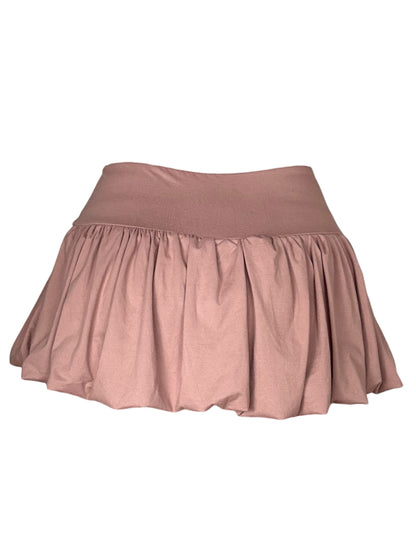 I Had A Strange Dream Last Night Mauve Bubble Mini Skirt - S/M