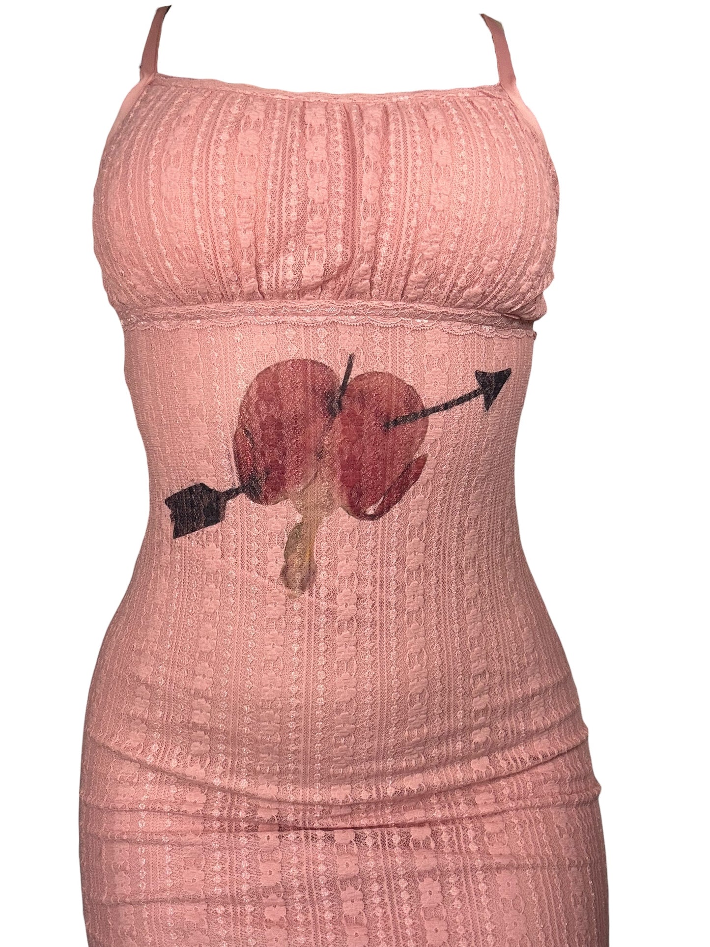 Heartbreak Pink Lace Dress - M
