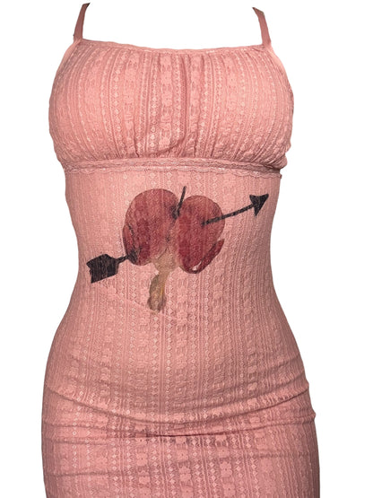 Heartbreak Pink Lace Dress - M