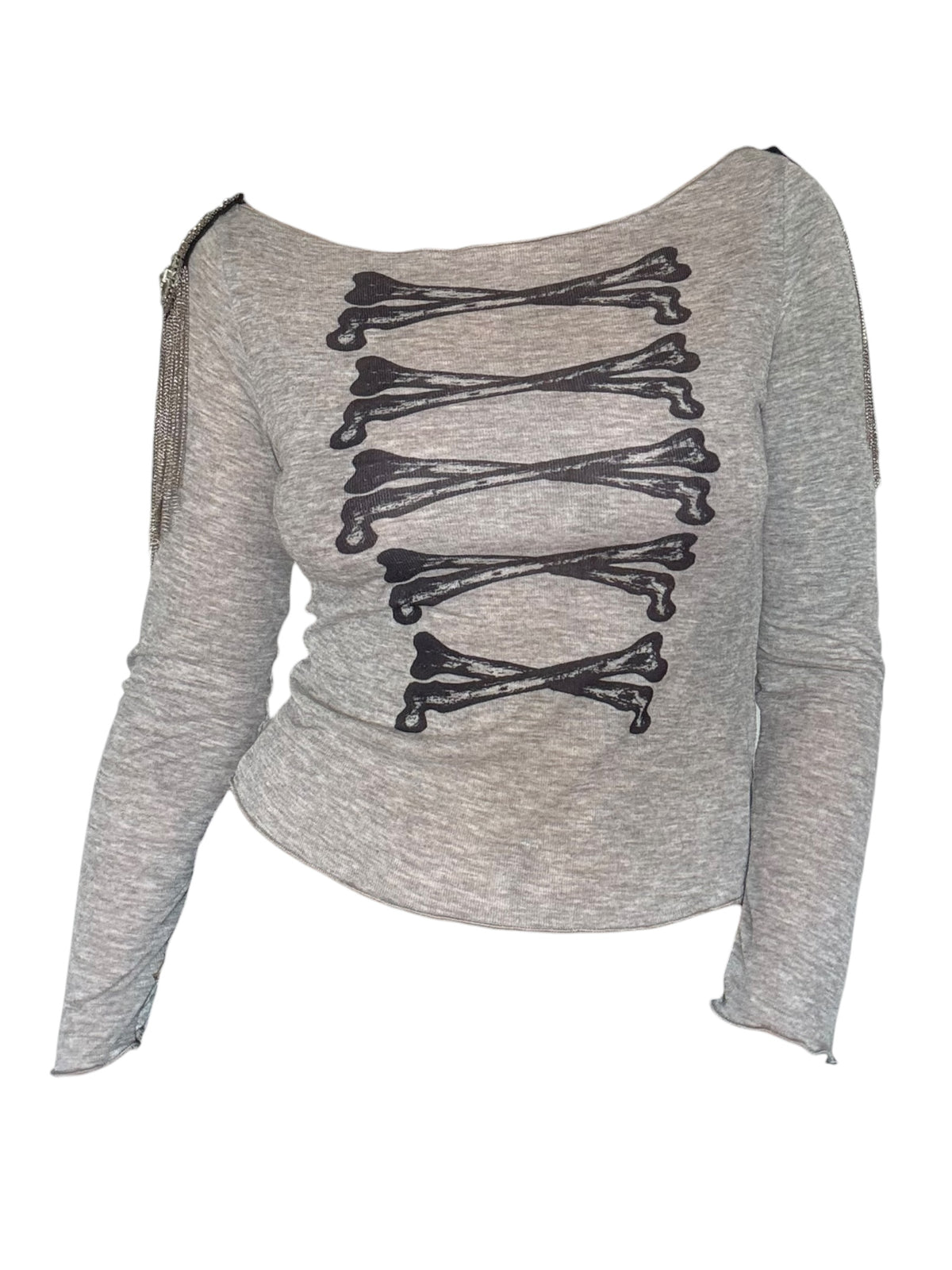 Angel's March Grey Epaulette Longsleeve