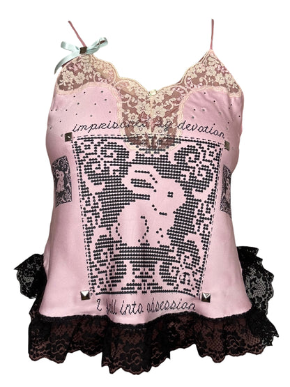 Devotion Pink Lace Tank - M/L