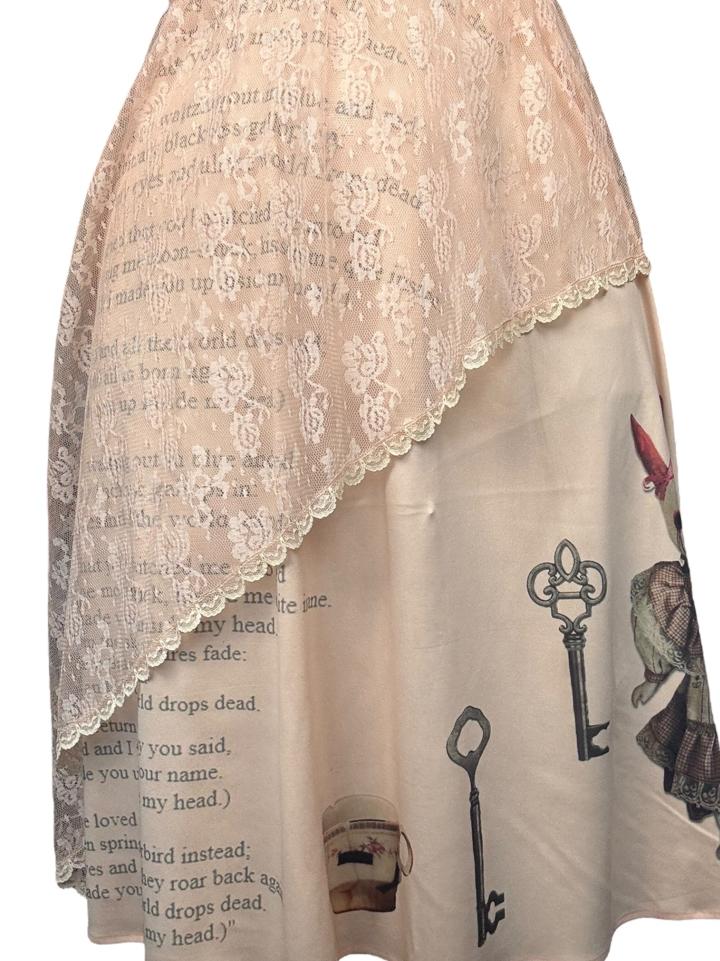 Soiled Delusions Peach Vintage Dress - L