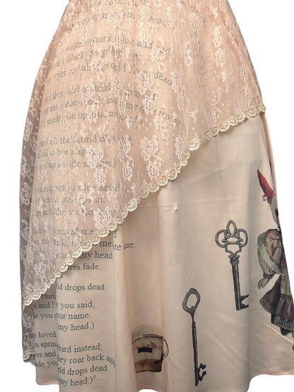 Soiled Delusions Peach Vintage Dress - L