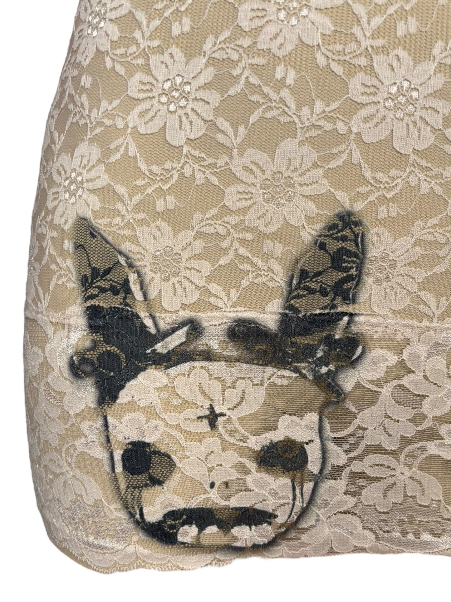 Stigmata Elegy Cream Lace Mini Dress - S