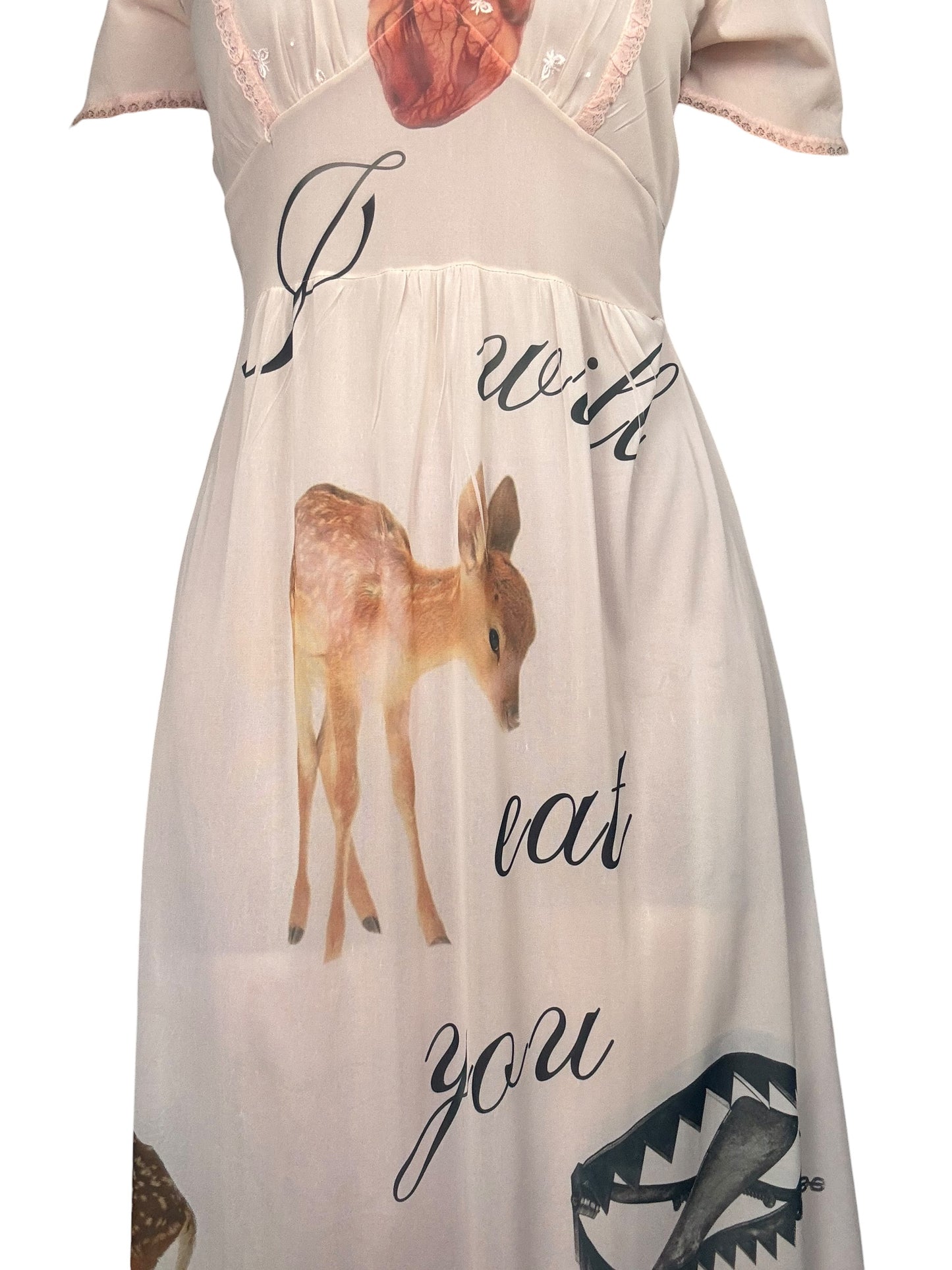 I Will Eat You Up Pink Nightgown - 2X