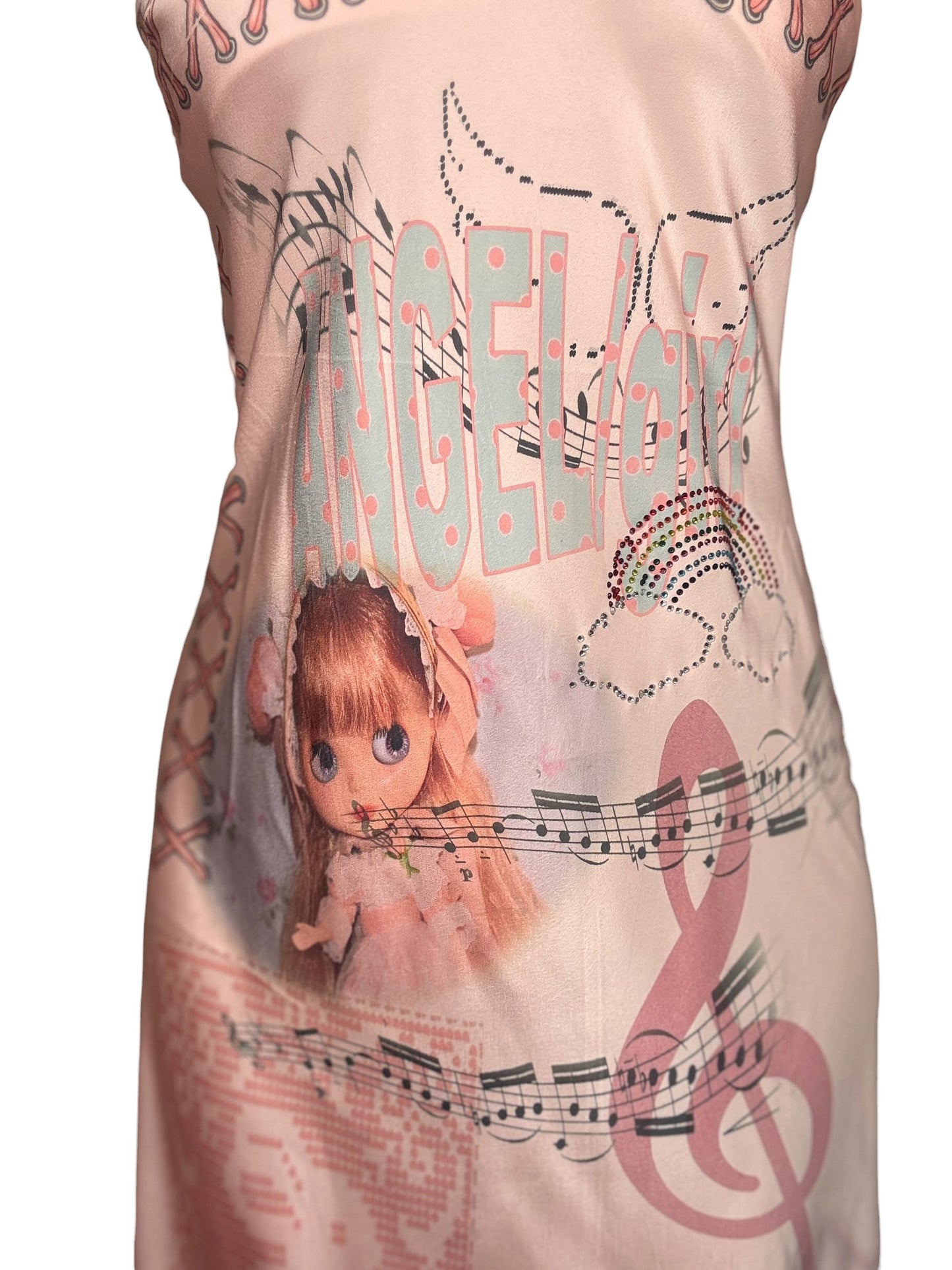 Angel's Rainbow Pink Dress - 1X/2X