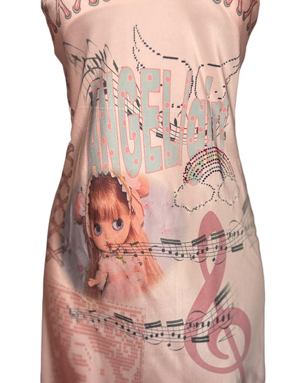 Angel's Rainbow Pink Dress - 1X/2X