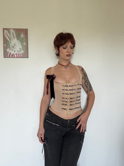 Wish, Hope, Dream, Fuck Corset - S