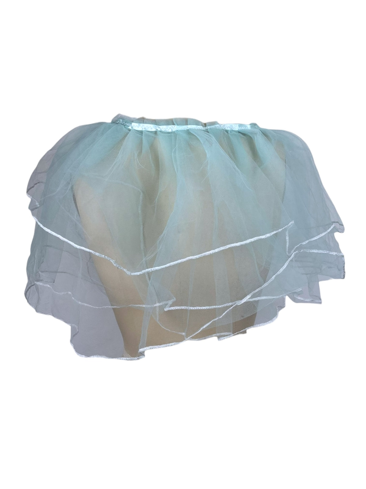 Teal Tulle Cape Accessory