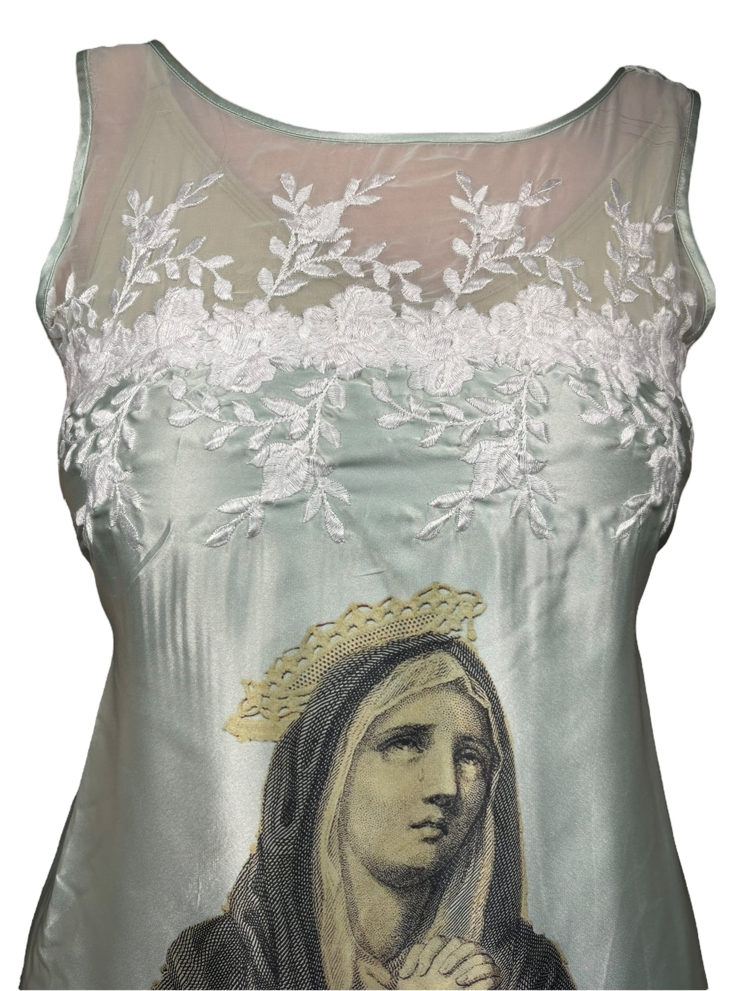 Mater Dolorosa Mint Slip Dress - M