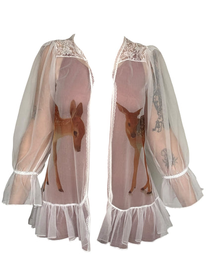 Eat You Up, Deer Sheer Bed Jacket - M