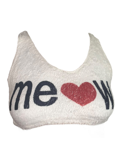 Meow Fuzzy Cropped Tank (Sample) - L/XL