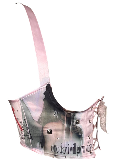 Angel Incoming Pink Underbust Corset - S