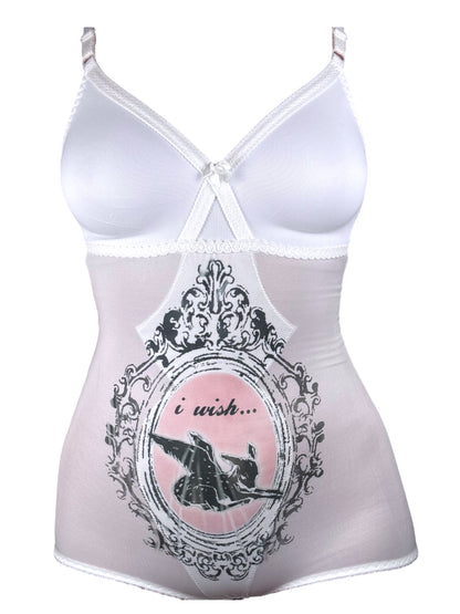 Wish Upon My Wings White Bodysuit - S/M