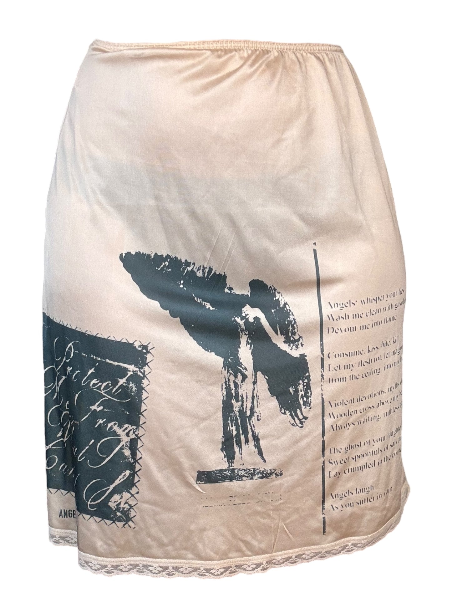 Angel's Salvation Tan Slip Skirt - L/XL