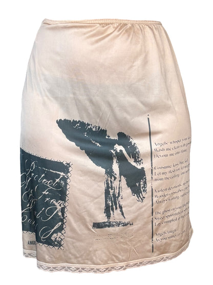 Angel's Salvation Tan Slip Skirt - L/XL