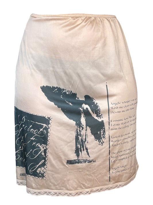 Angel's Salvation Tan Slip Skirt - L/XL