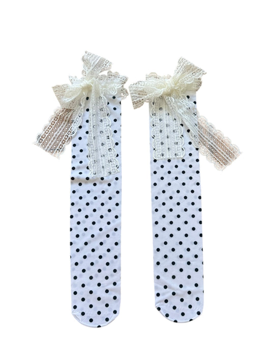 Polka Dot Frilly Stockings
