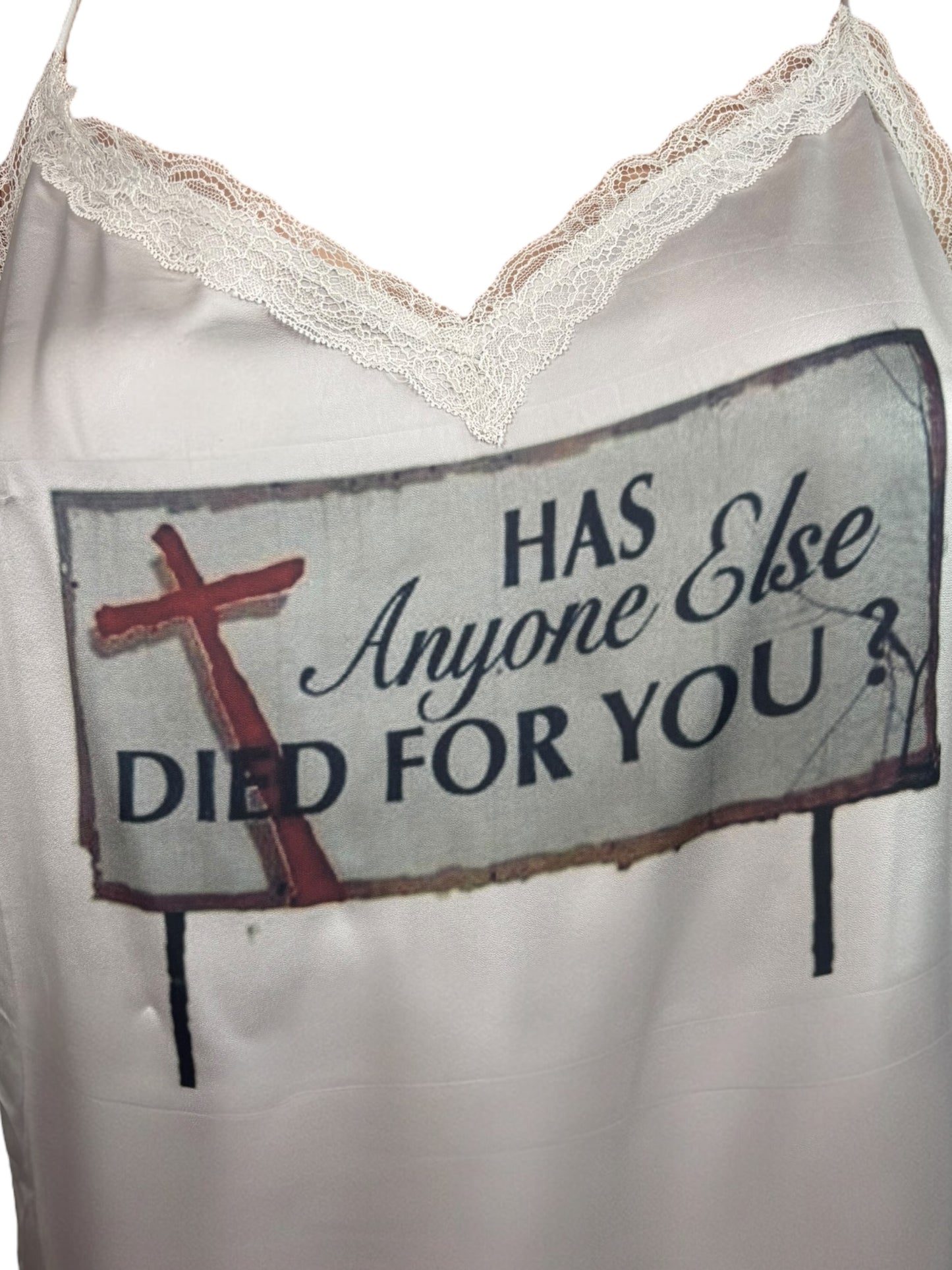 Has Anyone Else Died For You? Grey Slip Dress - 3X