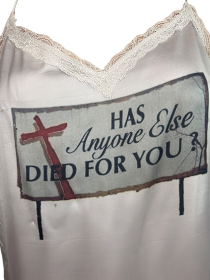 Has Anyone Else Died For You? Grey Slip Dress - 3X