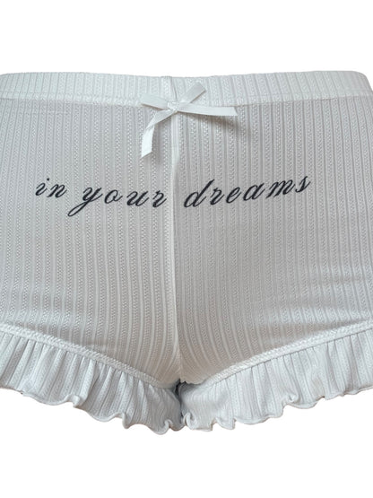 In Your Dreams White Ruffle Set - M/L