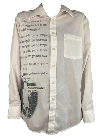 Violent Desires White Button Up - L