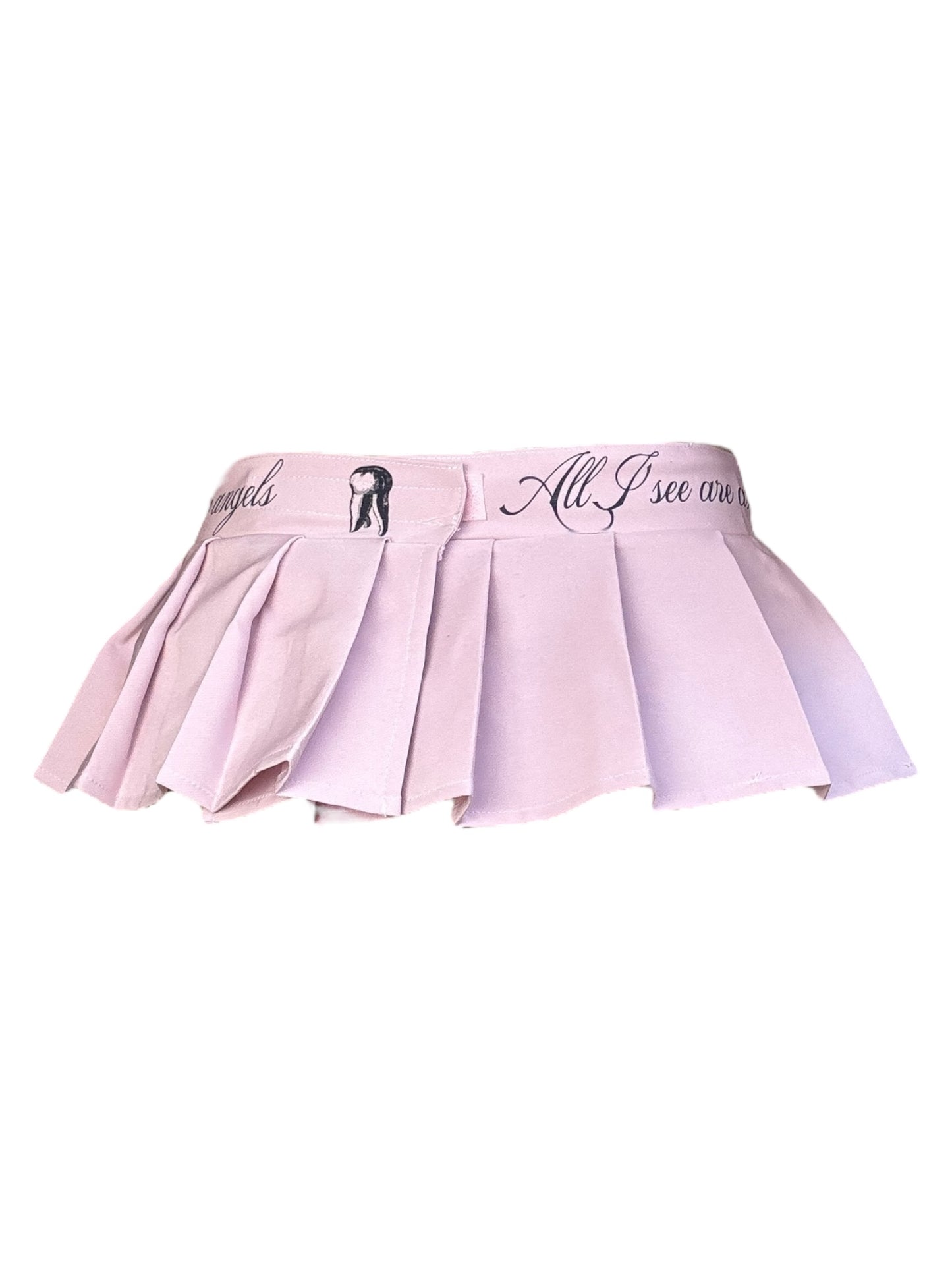 All I See Are Angels Pink Micromini Skirt - S