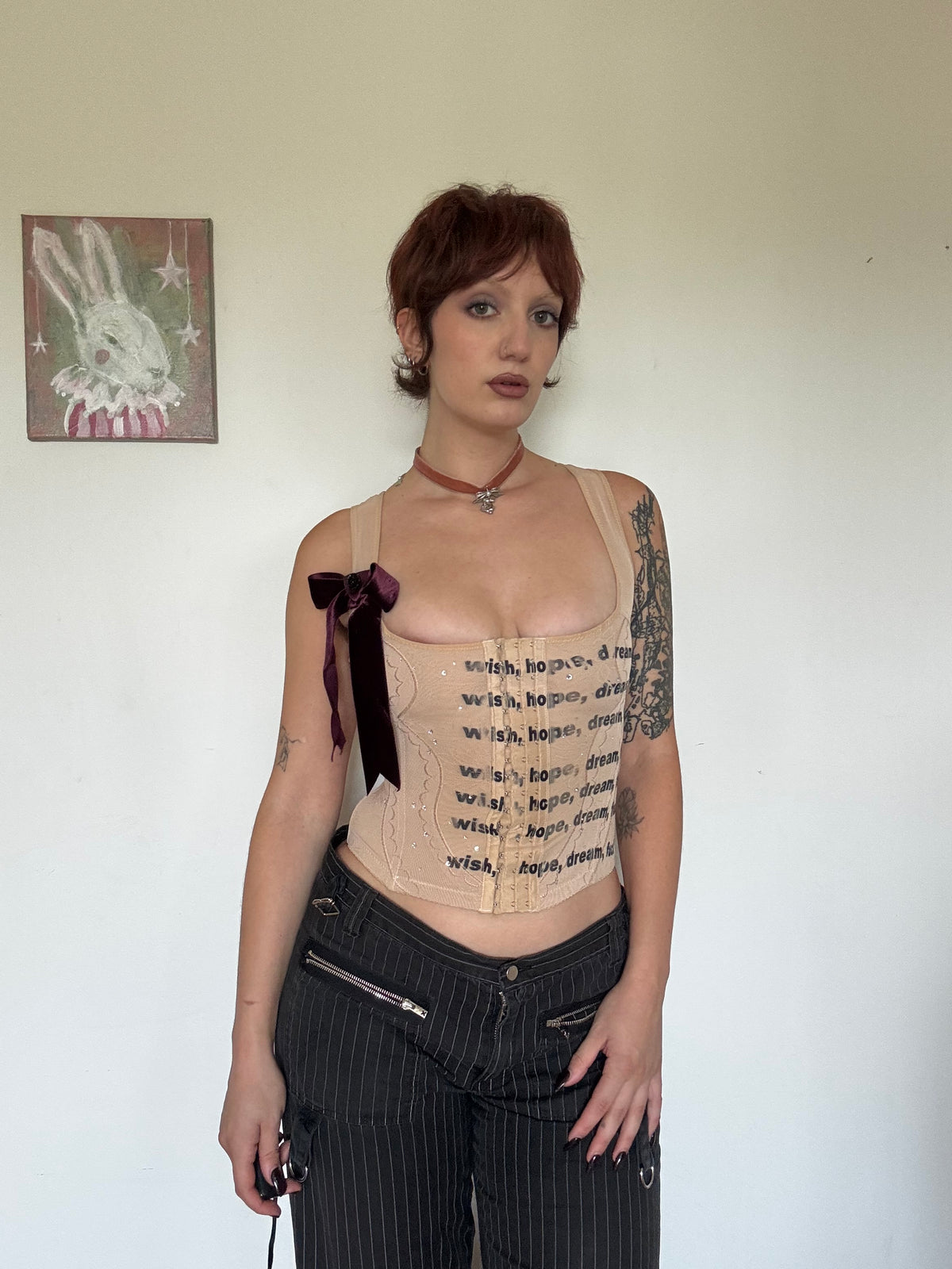 Wish, Hope, Dream, Fuck Corset - S