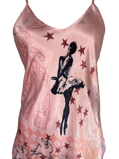 Ballet Sky Pink Slip Dress - L