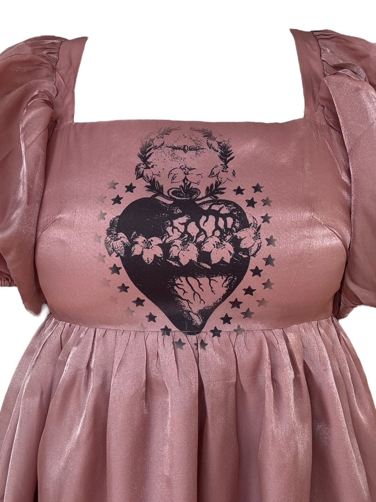 Sacred Heart Mauve Flutter Dress - M