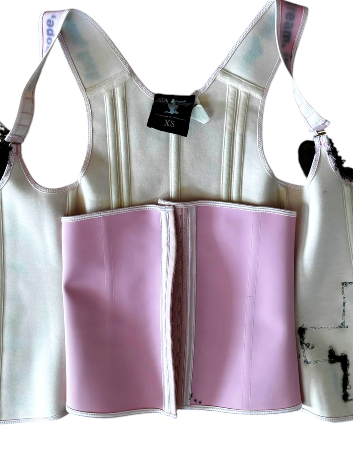 Bittersweetheart Pink Latex Corset - XXXS