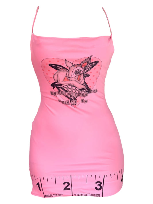 Sweet Dreams Are Made of Me Pink Satin Dress - S
