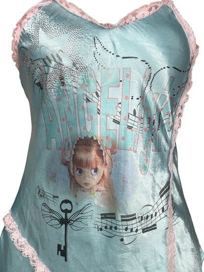 Lace Angel Blue Mini Dress - M/L