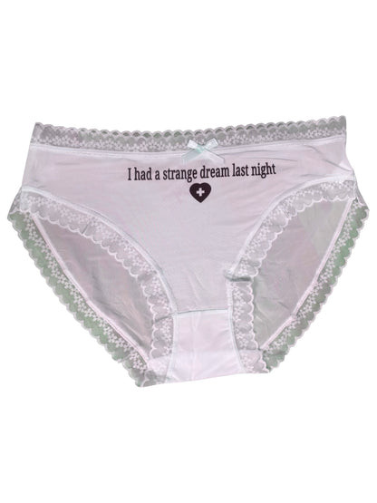 I Had A Strange Dream Last Night Pink Undies