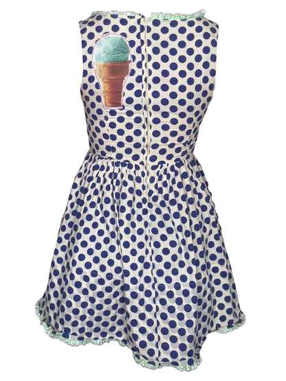 Sweet Delights Blue Polka Dot Dress - S/M