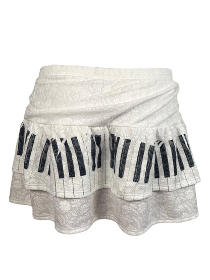 Piano Lace Mini Skirt (Sample) - 3X