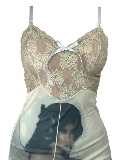 Where Are My Wings? Light Green Slip Dress - M