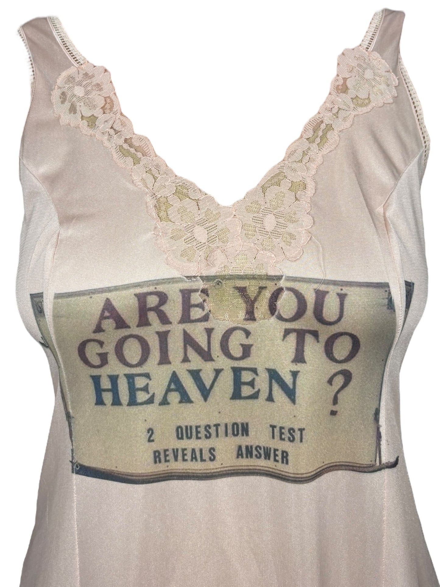Are You Going to Heaven? Light Pink Slip Dress - M/L