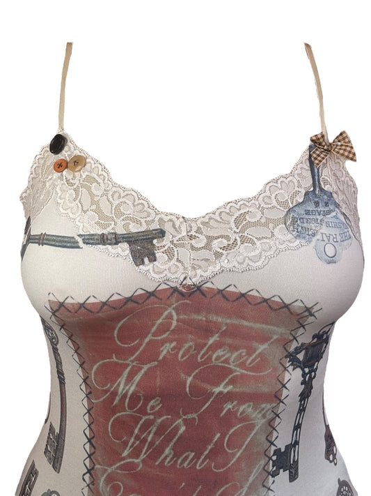 Alice's Fall Cream Tank - S/M