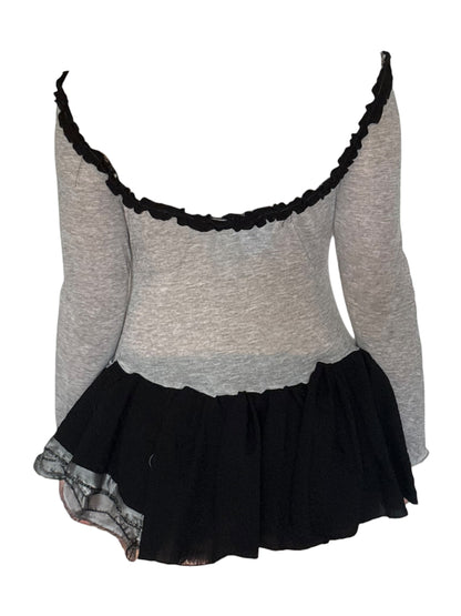 Your Love Grey/Black Drop Waist Mini Dress - M