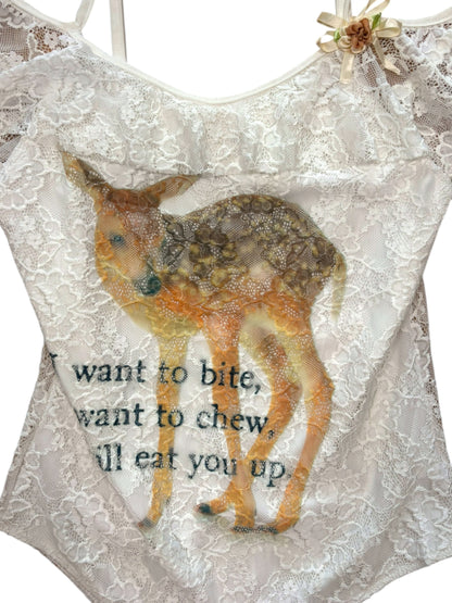 Eat You Up, Deer lace Bodysuit - XS/S