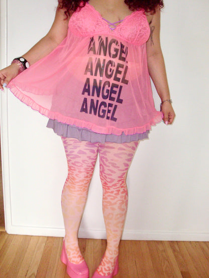 Neon Angel Babydoll Mini Dress - L/XL