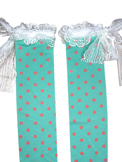 Mermaid Mint Polka Dot Socks