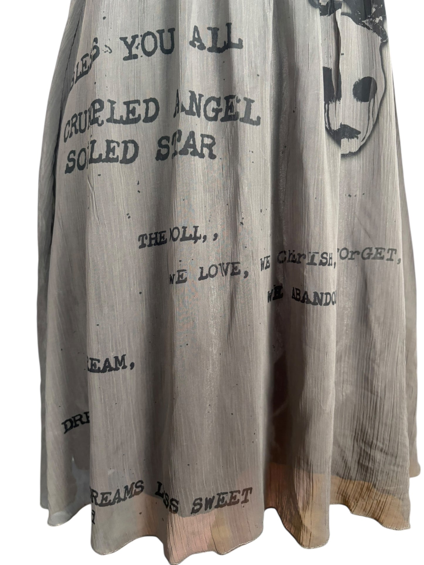 Cherished Slate Chiffon Dress - XS/S