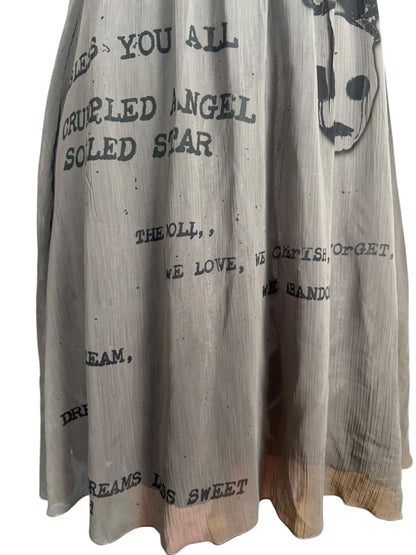 Cherished Slate Chiffon Dress - XS/S