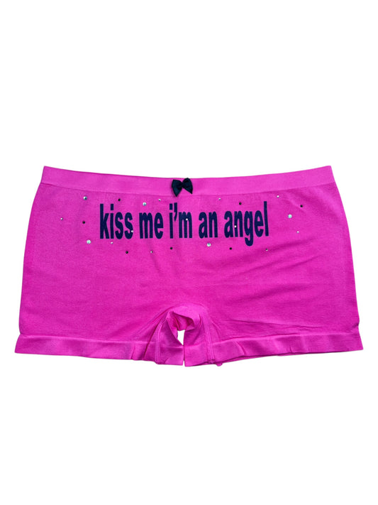 Kiss Me I’m an Angel Pink Micro Shorts