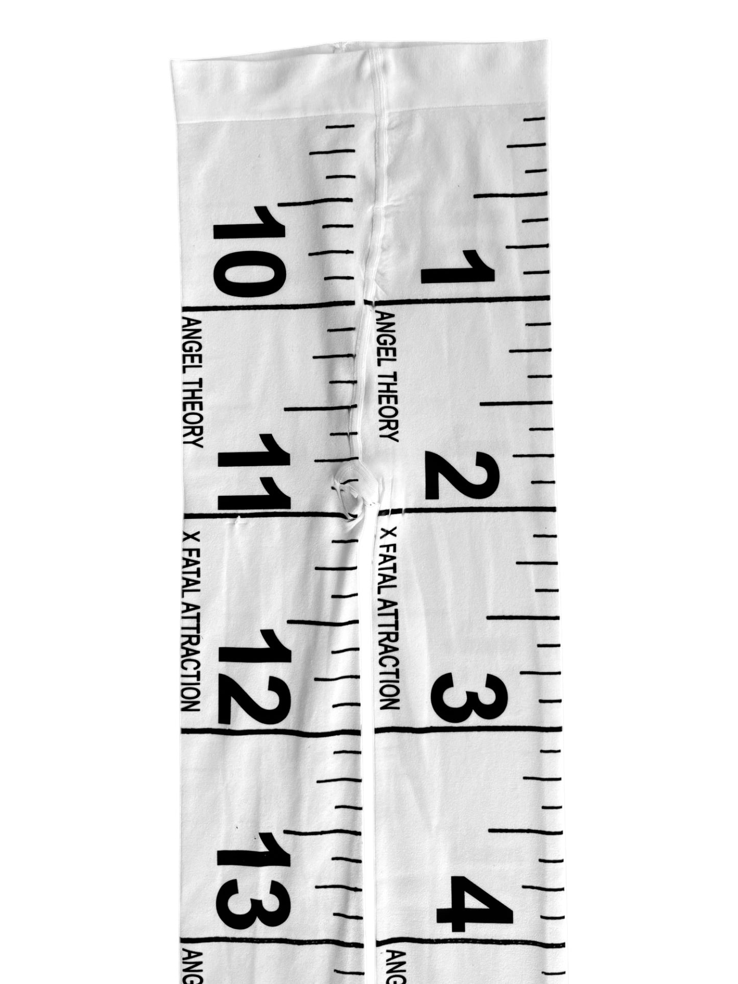 Measuring Tape White Tights