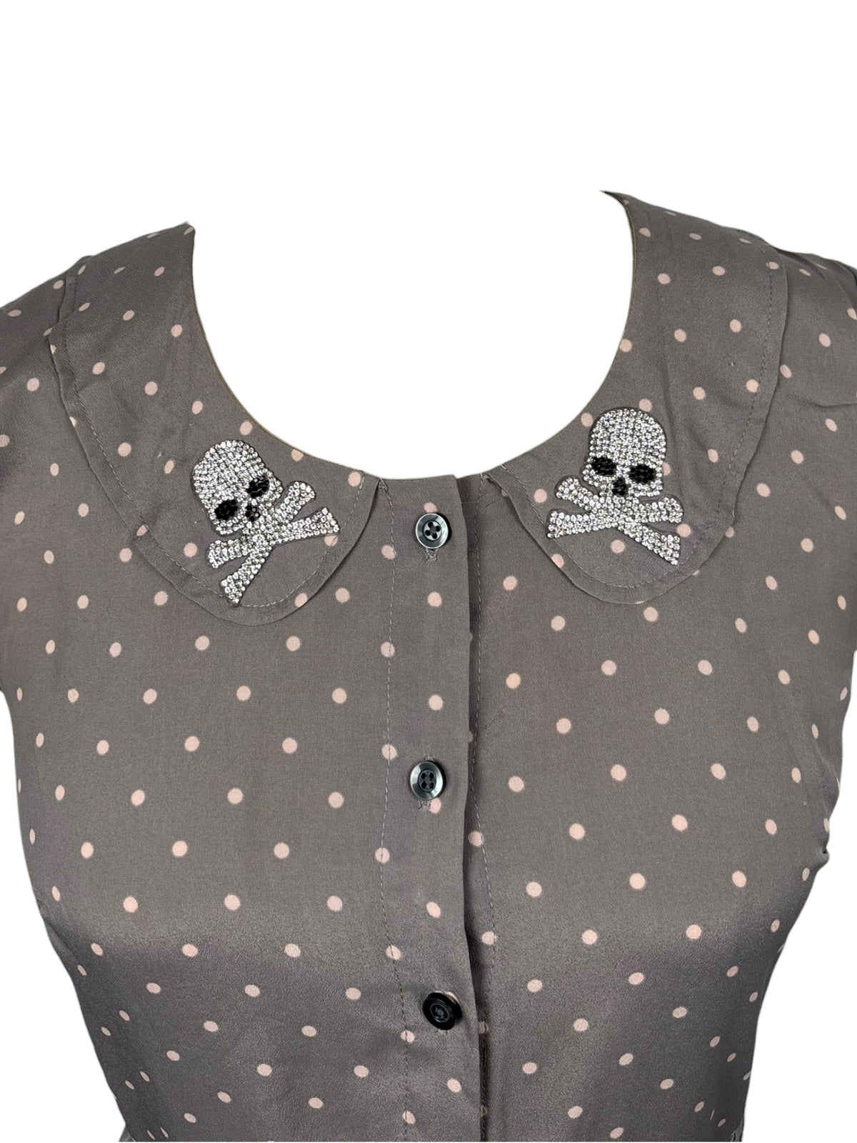 Skullcap Tweemo Polka Dot Dress - S/M